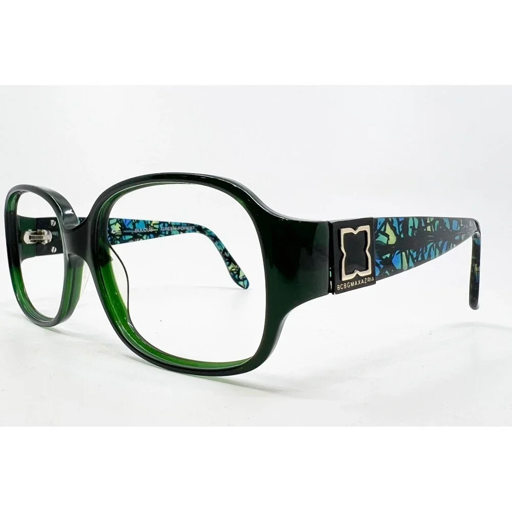 BCBGMAXAZRIA Eyeglasses Womens Green Forest Fabulous Square Frames 54-15-125